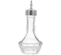 GRADENEVE Botella de Bitter de Vidrio 50ml Tapón Plateado, Botella Práctica para Cócteles y Bitters, Recipiente Compacto para Bar y Uso Doméstico, Accesorio Decorativo para Fiestas