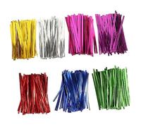 GRADENEVE Bridas Reutilizables De Alambre De Color 10 Cm Para Panadería Embalaje y Jardín 7 Unidades