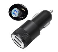 GRADENEVE Cargador De Coche Dual USB De y 1A Adaptador De Carga Rápida para óvil Cargador Mechero USB para Vehículos