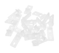 GRADENEVE Clavijas de Soporte para Estantes de Pvc Blanco, 20 Piezas Función de Bloqueo, Ideales para Oficinas y Hogares, Clips Resistentes para Divisores y Estantes