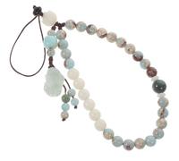 GRADENEVE Cuerda para Teléfono Verde de Agalmatolita y Bodhi, Correa Decorativa y Obsequio Adecuado para Manualidades y Accesorios Hechos a Mano