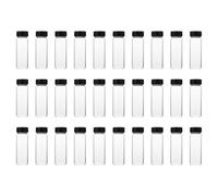 GRADENEVE de Reactivo de Laboratorio 30 Botellas de Vidrio de Borosilicato Transparentes Boca de Rosca de 30 Ml Paquete de 30 Piezas para Uso Industrial y Hospitalario