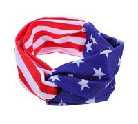 GRADENEVE Diadema Tela y Bungee de Estados Unidos Patriótica Diseño de Bandera Transpirable y Absorbente de Sudor para Uso Diario y Celebraciones Patrióticas