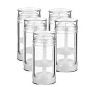 GRADENEVE Dispensador de Crema 30ml 5 Unidades Botellas de Plástico Vacías Base Giratoria, Mini Portátil para Envases Rellenables de Desodorante, Contenedores para DIY y Cuidado Personal