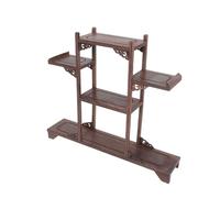 GRADENEVE Estante de Exhibición de Madera de Árbol Retro Soporte Curio Artesanal Decoración Rústica para Hogar y Oficina Duradero y Elegante Diseño Creativo para Colecciones y Adornos