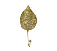 GRADENEVE Gancho de Pared Forma de Hoja de Hierro Dorado para Almacenamiento, Fácil de Instalar y Duradero, Adecuado para Uso Hogar Estilo Nórdico