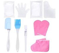 GRADENEVE Guantes de Parafina para Manos y Pies, Kit Exfoliante Hidratante Spa, Accesorios para Cuidado Piel, Funda Térmica Masaje Profesional Color Aleatorio