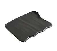 GRADENEVE Herramienta de Masaje Guasha de Cuerno de Búfalo Negro Forma Ondulada para Cuidado Spa y Uso Hogar, Placa Raspadora Nutritiva E Hidratante