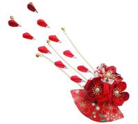 GRADENEVE Horquilla de Mujer Estilo Japonés Borla Larga Color Rojo Ligera y Decorativa para Boda y Fiesta Accesorios Pelo Color Aleatorio Varios estilos