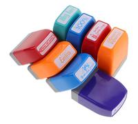 GRADENEVE Juego de 8 Sellos Coloridos para Profesores, Material para Aula, Sellos de Recompensa en Español para Evaluación y Motivación Estudiantil, Útiles Escolares para Enseñanza