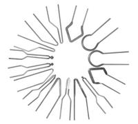 GRADENEVE Kit de 15 Puntas de Alambre de Alta Impedancia para Pirograbado, Accesorios para Máquina Herramienta de Quemar Madera, Puntas Duras para Bricolaje y Grabado Estilo Aleatorio