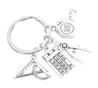 GRADENEVE Llaveros Creativos Colgante de Brújula en Hierro Plata, Organizador Práctico de Llaves para Clip en Bolso y Accesorios de Fiesta para Estudiantes