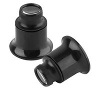 GRADENEVE Lupa de Relojero Profesional 20x Aumento Diseño Compacto de Plástico Acrílico para Inspección de Joyería y Componentes de Relojes en Manualidades