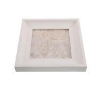 GRADENEVE Marco Vintage de Madera para Exhibición de Uñas Acrílicas 7.3 X7.3 Color Crema Blanco, Tablero Portátil para Arte de Uñas, Soporte para Carta de Colores y Accesorios de Manicura