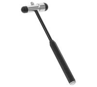 GRADENEVE Martillo de Diagnóstico Neurológico Doble Cabeza Martillo de Prueba Multiusos Portátil Negro Herramienta de Percusión Clínica para Exploración y Evaluación de Reflejos