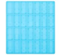 GRADENEVE Molde de Silicona Molde Azul para Dominó Resistente al Desgarro y Fácil de Usar Adecuado para Manualidades Creativas de Resina