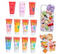 GRADENEVE Pegamento en Crema en Colores de Simulación Kawaii 22 Piezas para Fundas de Teléfono de 50ml Dos Bocas para Manualidades y Creación de Patrones 3d Color Aleatorio