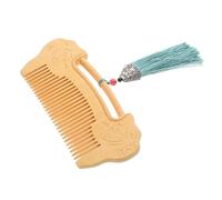 GRADENEVE Peine de Madera Diseño Único para Masaje Cómodo del Cuero Cabelludo Tallada con Patrón Ruyi y Dientes Anchos, Adecuado para Mujeres y Hombres que Buscan Relajación
