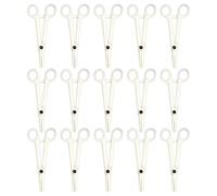 GRADENEVE Pinzas de Perforación Desechables para Cejas y Ombligo, 15 Piezas de Plástico y Silicona, Fuertes para Perforar y Aliviar, Empaque Individual