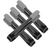 GRADENEVE Pinzas para Cubitos de Hielo de Acero Inoxidable, Antideslizantes Recubrimiento de Silicona, Tamaño Mini, 4 Piezas, Accesorios Multifuncionales para Cocina y Bar, para Servir