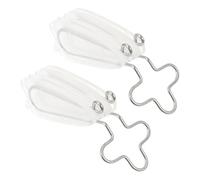 GRADENEVE Pinzas para Moldear la Nariz 2 Unidades, Elevador y Corrector Nasal Transparente para Adultos, Dispositivo de Silicona para Enderezar el Puente Nasal, Herramienta Facial