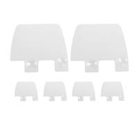 GRADENEVE Protectores contra Salpicaduras y Optimización de Espacio 6 en Plástico Blanco con Ventosas, Diseño Moderno para Fregadero de Cocina para Limpieza y Lavado