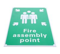 GRADENEVE Señal Resistente y Ligera de Seguridad contra Incendios Verde de Aluminio con Grosor de 0.8 Mm y Tamaño A4 298x210 Mm para Oficina y Zona de Juegos