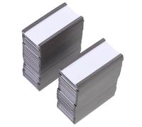 GRADENEVE Soporte Magnético Etiqueta Portaetiquetas Magnéticos 50 Uds Clip para Tarjetas de Precio Exhibidor para Estantes de Almacén y Tiendas Reemplazable 50X25Mm