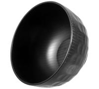 GRADENEVE Tazón de Sopa Japonés Pequeño Irrompible de Plástico Negro Estilo Tradicional Boca Suave para Restaurante y Hogar, Adecuado para Servir Miso, Ramen y Arroz, 1 Pieza