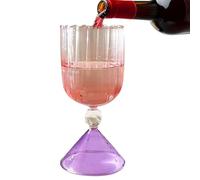 Gradient Cocktail Glasses, Irregular Wine Cup Design, 300ml Drinking Glass with Modern Style, Crystal Glass Material, Glasses with Artistic Look, Cocktail Glassware for Home Bar Party