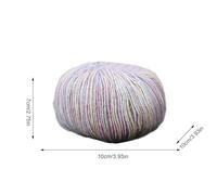 Gradient Crochet Yarn - Colorful Cotton Blend Skeins, Soft Multicolored Cake Rolls with Smooth Fiber Texture, Vibrant Knitting Supplies, Ideal for Handmade Shawls Blankets