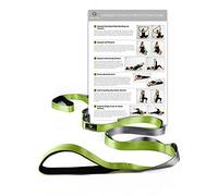 Gradient Fitness Correa de Estiramiento para Fisioterapia, 12 Correas elásticas de Bucle múltiple de 1" de Ancho x 8' de Largo, Asas de Neopreno, Equipo de Fisioterapia