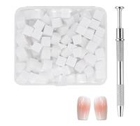 Gradient Nail Sponge Set, 200-Piece Nail Brush Sponges with Grabbing Pen, Professional Manicure Art Tool for Women, Girls, Wife, Family, Friends