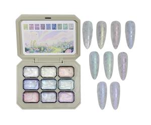 Gradient Painting Gel - Design Tools | Wedding Manicure Gel, Professional Nail Gels, Beginner Nailss Gels Kit | Create Stunning Nails Art With This 9-color Patting Gelss Palette, Ideal For Gr