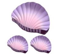 Gradient Seashell Hair Clip Three-piece Set, Summer Style Claw Clip,