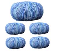 Gradient Yarn, algodón Multi-Color Yarn, 5X Colorful Pack, Soft Shawl and Scarf Yarns, Premium Knitting and Crochet Supplies for Sweaters, Clothes 3,94 x 3,94 x 2,76 pulgadas, Accessories