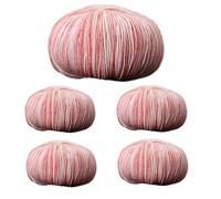 Gradient Yarn, algodón Multi-Color Yarn, 5X Colorful Pack, Soft Shawl and Scarf Yarns, Premium Knitting and Crochet Supplies for Sweaters, Clothes 3,94 x 3,94 x 2,76 pulgadas, Accessories