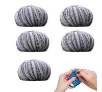 Gradient Yarn, algodón Multi-Color Yarn, 5X Colorful Pack, Soft Shawl and Scarf Yarns, Premium Knitting and Crochet Supplies for Sweaters, Clothes 3,94 x 3,94 x 2,76 pulgadas, Accessories
