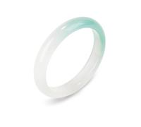 Gradiente de calcedonia y ágate Azul Jadeite Brazalete para Mujeres Brazalete - diseño Verde Oliva, Textura de Hielo, Regalo de cumpleaños para Esposa