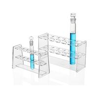 Gradilla for tubos colorimétricos de plexiglás de una o dos filas, de 6 y 12 orificios(5ml-1x12 hloes)