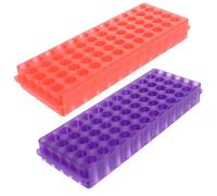 Gradilla para 2 Piezas Tubos de Centrífuga de Laboratorio | Pp, Doble Cara para 0,5ml y 1,5ml, Organiza Muestras en Ensayos Científicos