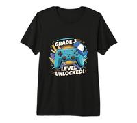 Grado 3 Nivel Desbloqueado Tercer Grado Regreso a la Escuela 3er año Camiseta Premium