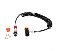 Grado industrial G1/2-14 deslizante Socket Ball Valve Coil Hose para aplicaciones de válvulas hidráulicas y accesorios de tubería (rojo)