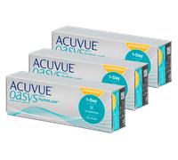 Graduación: -2.00, Radio: 8.50, Diámetro: 14.30, Cilindro: -1.75, Eje: 90° Acuvue Oasys 1-Day with HydraLuxe for Astigmatism (90 lentillas)