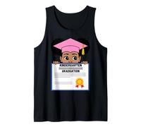 Graduación de jardín de Infantes, niña Negra, Escuela, niñas, niños pequeños Camiseta sin Mangas