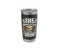 Graduación de la clase 2026, ella creía que podría dominarlo Vaso térmico de acero inoxidable de doble pared