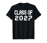 Graduación de la Clase de 2027 Grow with Me Funny Back to School Camiseta