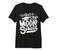 Graduación de la Escuela Secundaria Vintage Next Stop Last Day Camiseta Premium