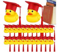 Graduación de Patos de Goma | Pato chirriante con graduación de mortero | DIEBLE del Paso del Paso DE COCHO Decoración | Regalos de graduación de Goma para el Tema de graduación, Fiesta de cumpleaños