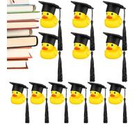 Graduación de Patos de Goma | Pato chirriante con graduación de mortero | DIEBLE del Paso del Paso DE COCHO Decoración | Regalos de graduación de Goma para el Tema de graduación, Fiesta de cumpleaños
